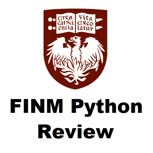 FINM August Review: Python - Home